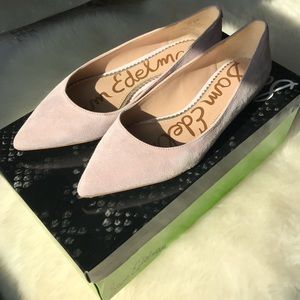 Sam Edelman Pink Suede Flats